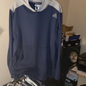 Adidas Hoodie (Dark Blue & Gray)